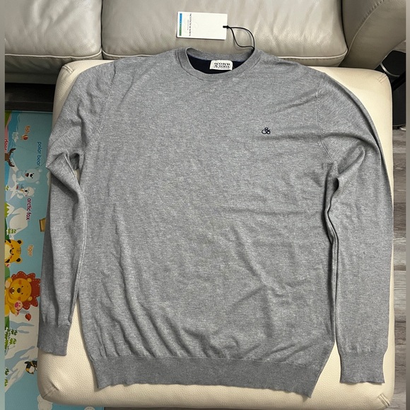 NWT - Scotch & Soda Men’s Essential Logo Crew Neck Sweater - Size XXL - Picture 4 of 9